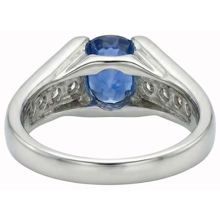 naturel round diamant 2.50carats bague vue de dessus