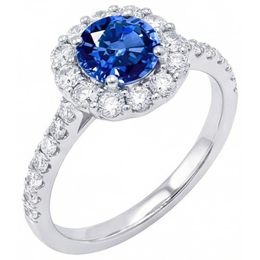 naturel diamant 1.50carats bague vue de face