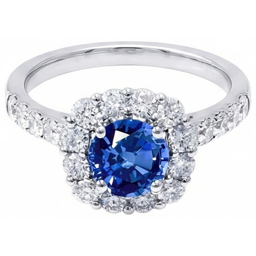 naturel diamant 1.50carats bague angle de côté