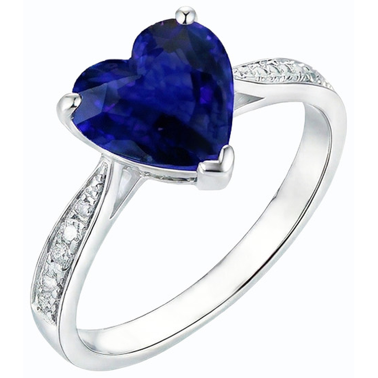 naturel round diamant 3.50carats bague angle de côté