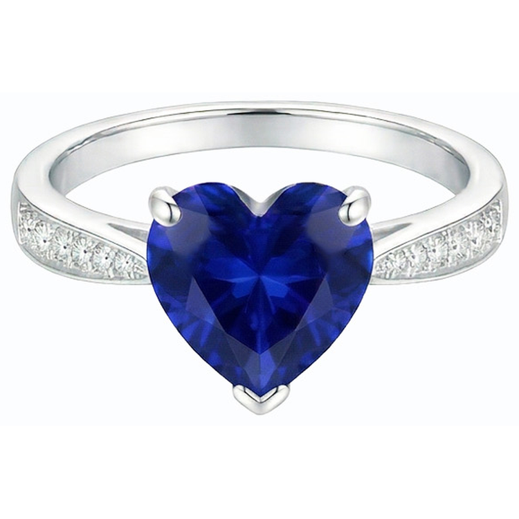 naturel round diamant 3.50carats bague vue de dessus