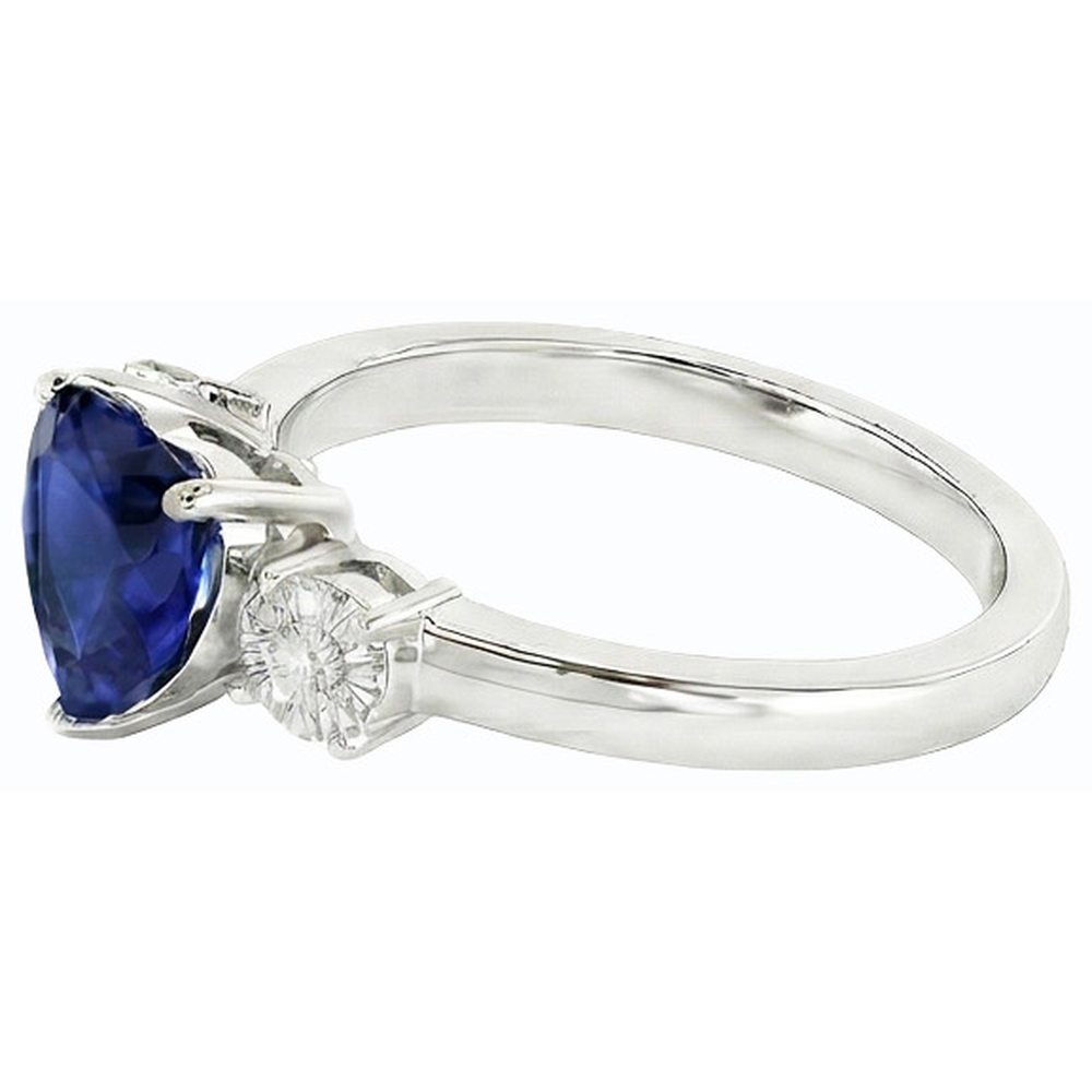 naturel round diamant 2.50carats bague vue de dessus