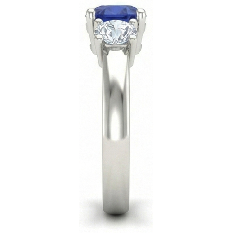naturel cushion diamant 2.25carats bague détail rapproché
