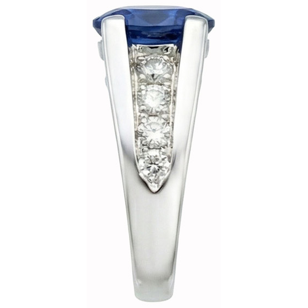 naturel round diamant 2.10carats bague vue de dessus