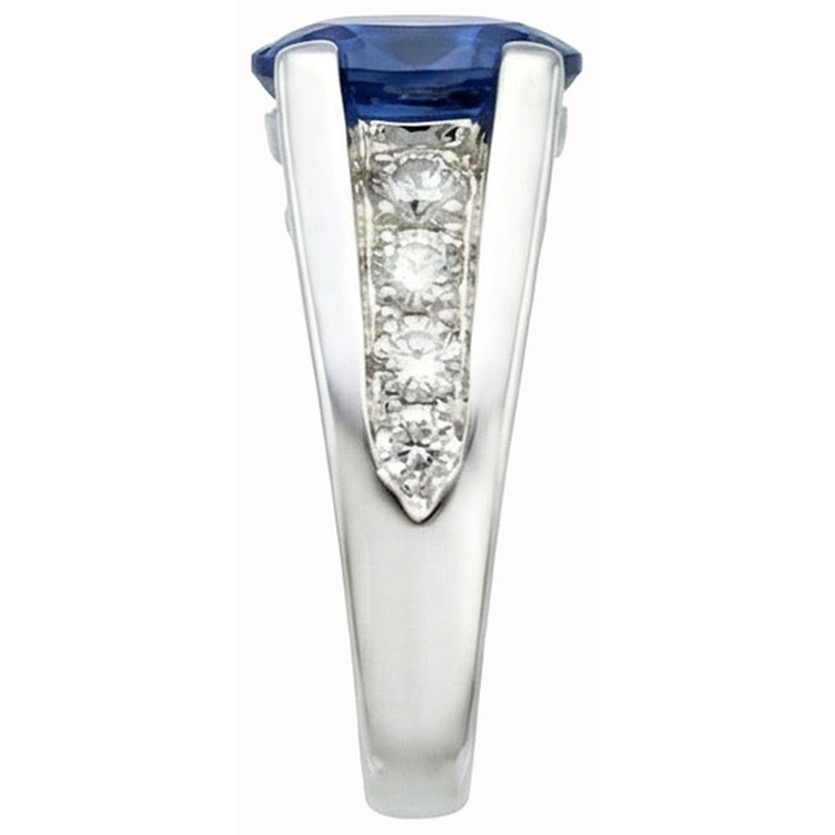 naturel round diamant 2.10carats bague vue de dessus
