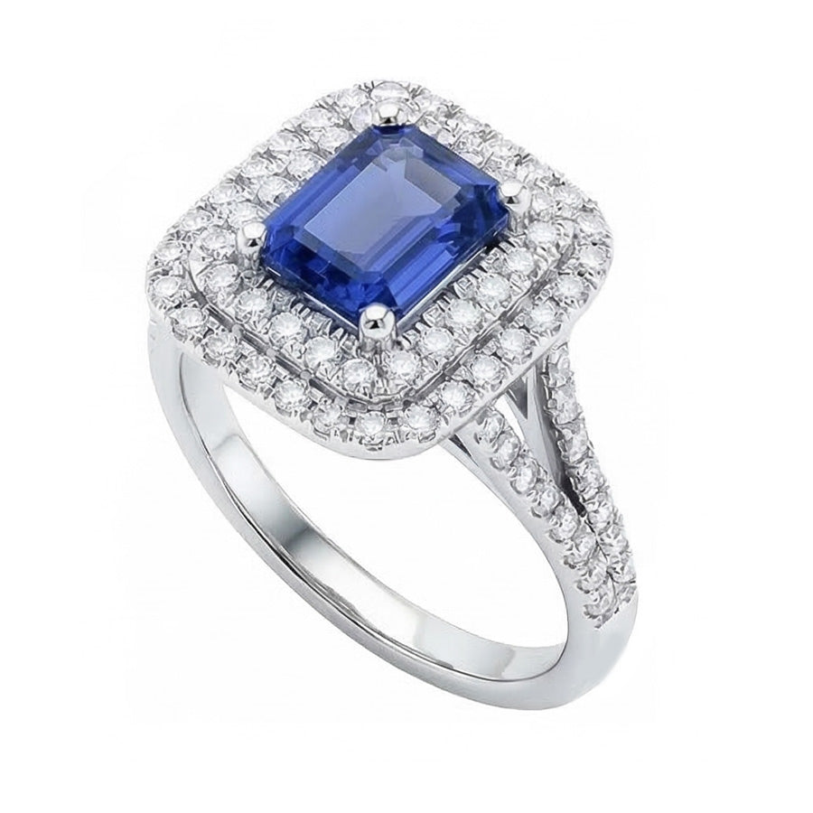 naturel diamant 4carats bague vue de dessus