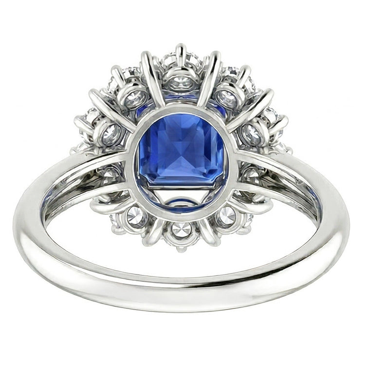 Bague Edwardian Saphir Et Diamants Pour Femme