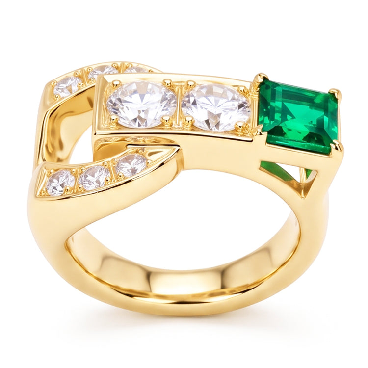 Bague Émeraude Naturel 2.75 Carats