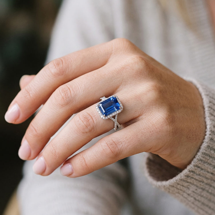 Bague Émeraude Naturel 4 Carats
