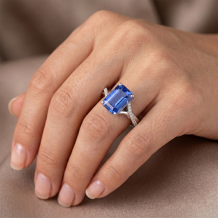 Bague Émeraude Naturel 5.25 Carats