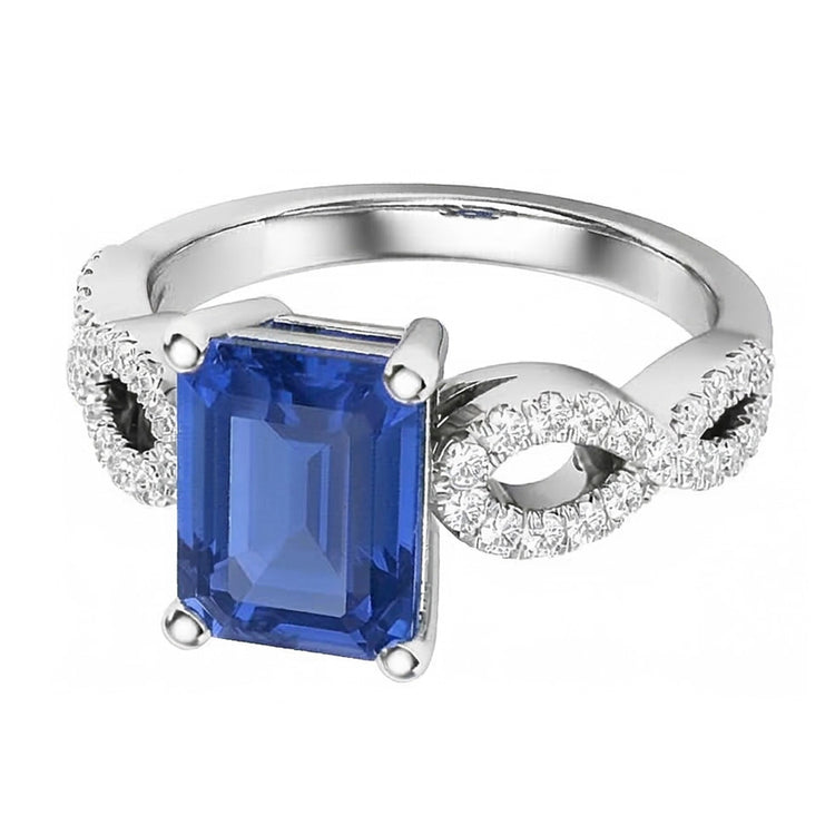 naturel round diamant 3carats bague vue de face