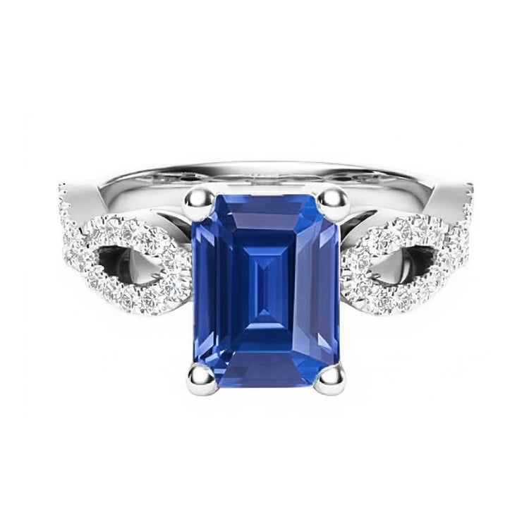 naturel round diamant 3carats bague vue de dessus