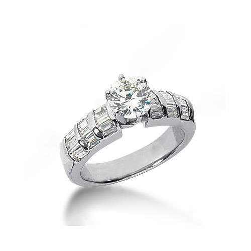 Bague En Diamant De 3.51 Ct Bagues De Fiançailles En Véritable Diamants A Haute Brillance