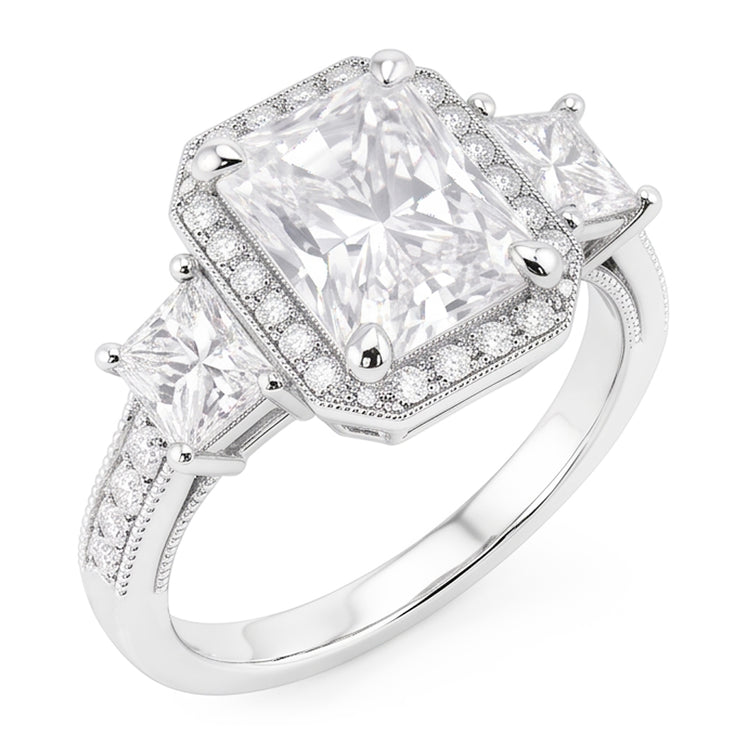 Bague En Diamant Naturels Extraits des Mines ( et non cultivés en laboratoire ) Naturel Radieux De 6 Carats
