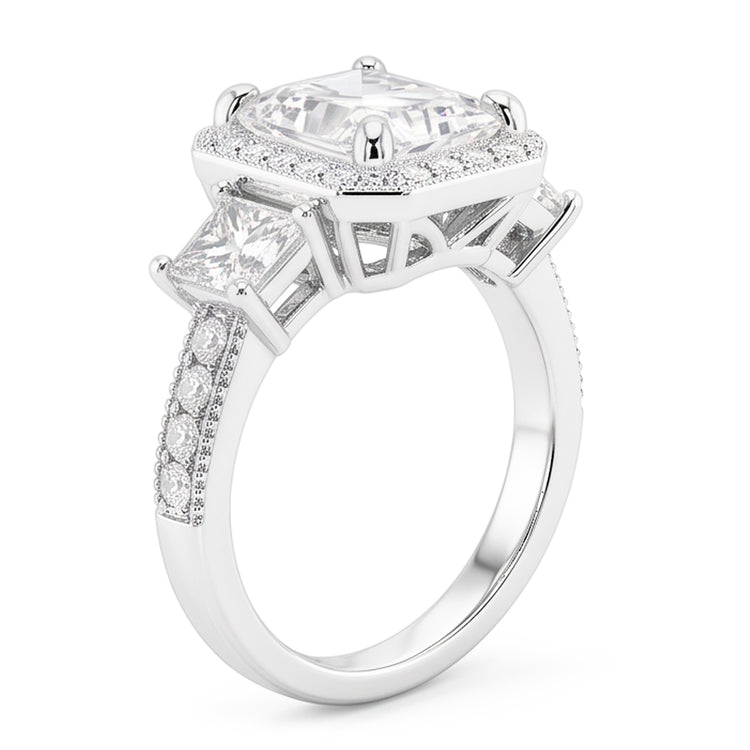 Bague En Diamant Naturels Extraits des Mines ( et non cultivés en laboratoire ) Naturel Radieux De 6 Carats