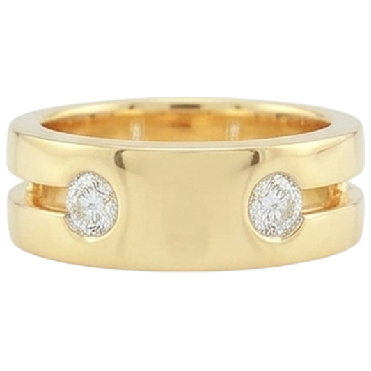 Bague En Réel Diamant Naturels Extraits des Mines ( et non cultivés en laboratoire ) Pour Homme En Or Jaune 14K 1 Ct Nouveau