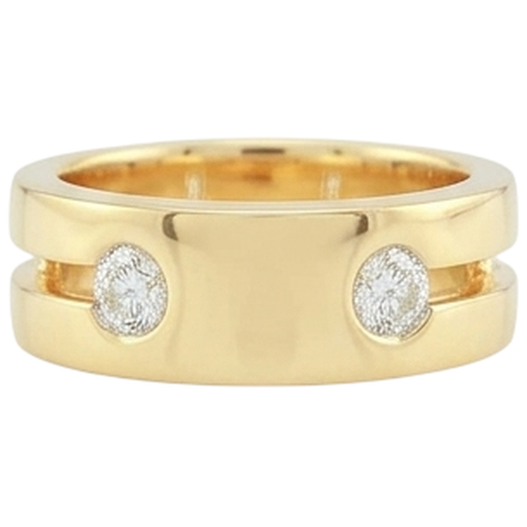 Bague En Réel Diamant Naturels Extraits des Mines ( et non cultivés en laboratoire ) Pour Homme En Or Jaune 14K 1 Ct Nouveau