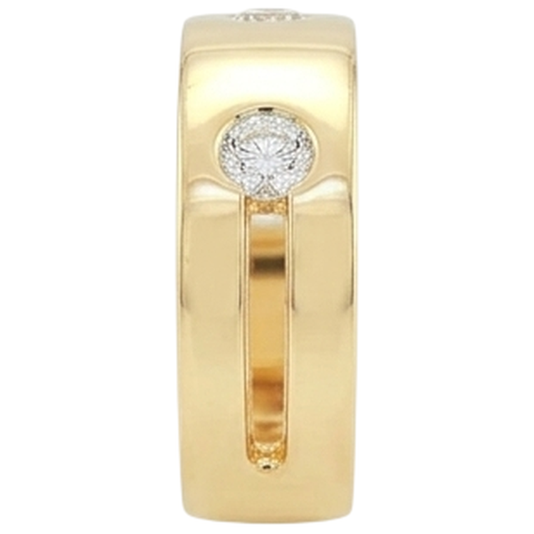Bague En Réel Diamant Naturels Extraits des Mines ( et non cultivés en laboratoire ) Pour Homme En Or Jaune 14K 1 Ct Nouveau
