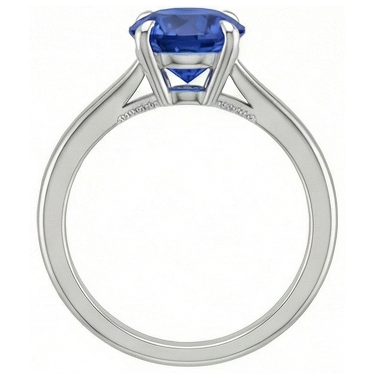 Bague En Saphir Solitaire Véritable 2 Carats à Vendre