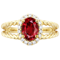 Bague Rubis Naturel 1.25 Carats
