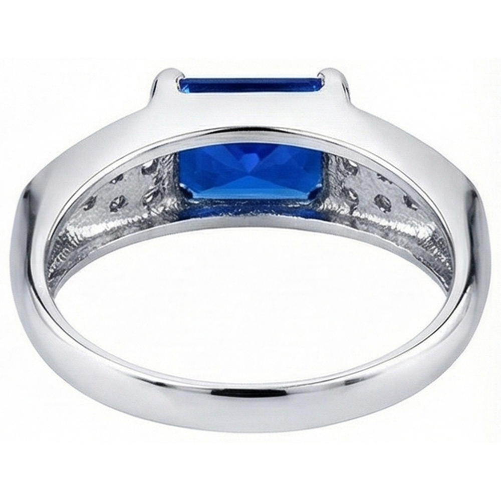 naturel radiant diamant 3.50carats bague sur blanc