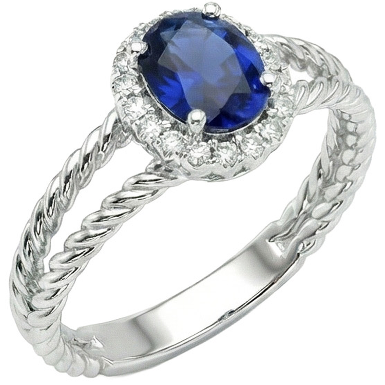 naturel oval diamant 1.55carats bague détail rapproché