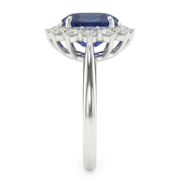 naturel round diamant 1.55carats bague vue de dessus