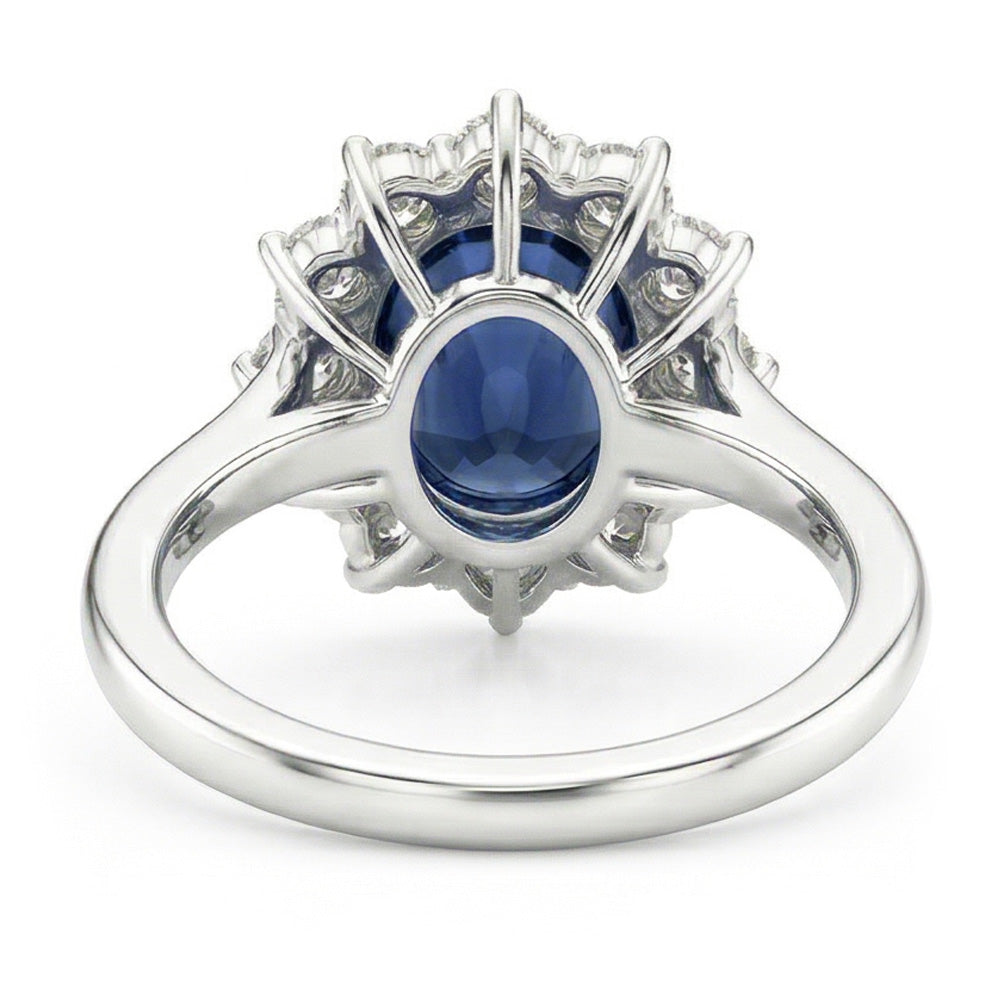 naturel round diamant 1.55carats bague vue de profil