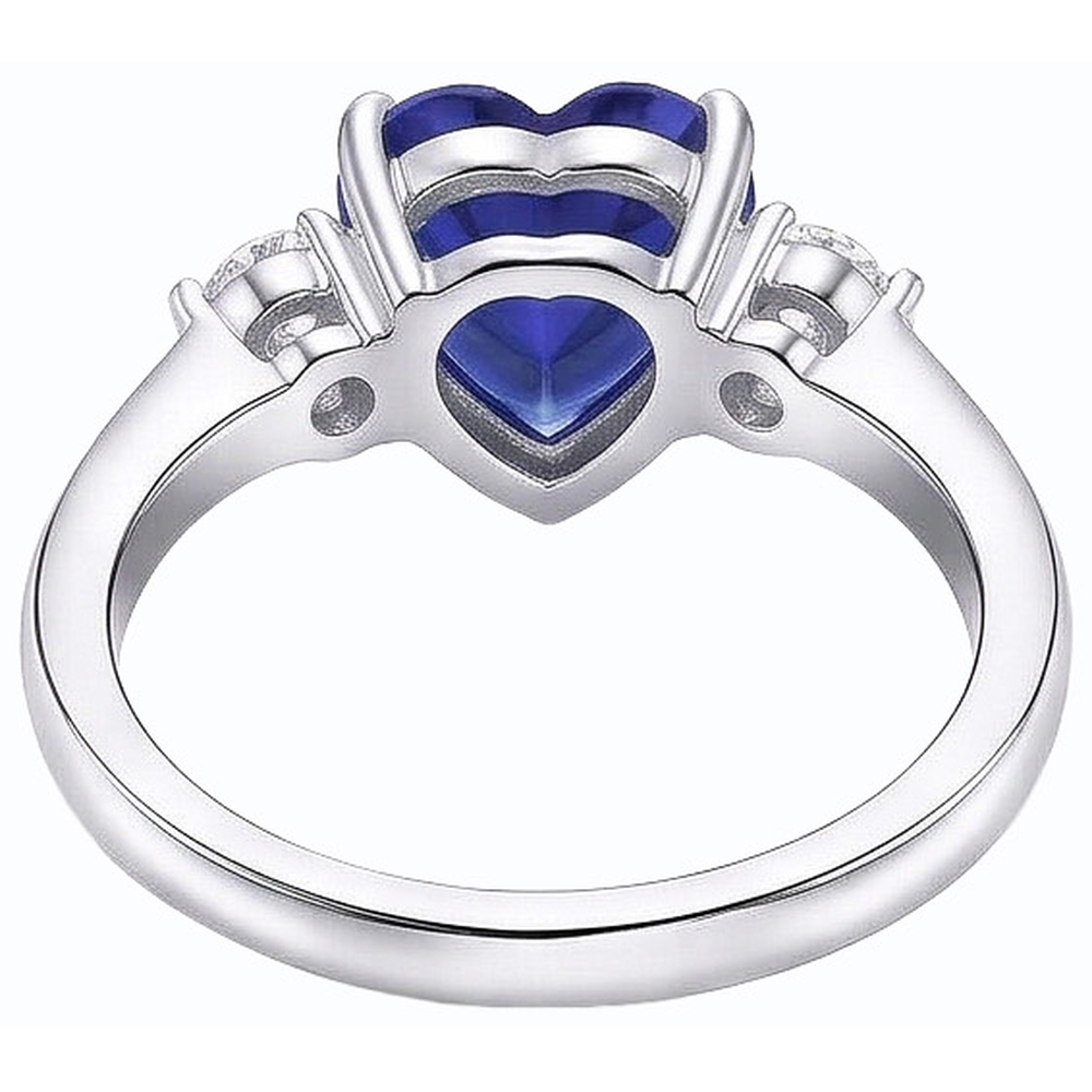 naturel round diamant 2.50carats bague vue de face