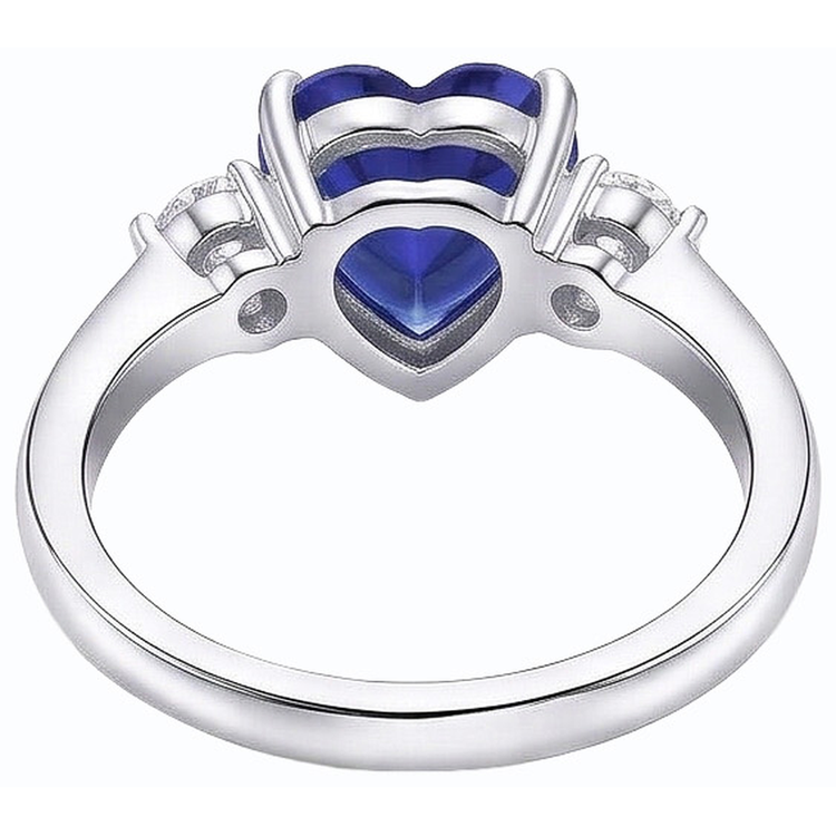 naturel round diamant 2.50carats bague vue de face