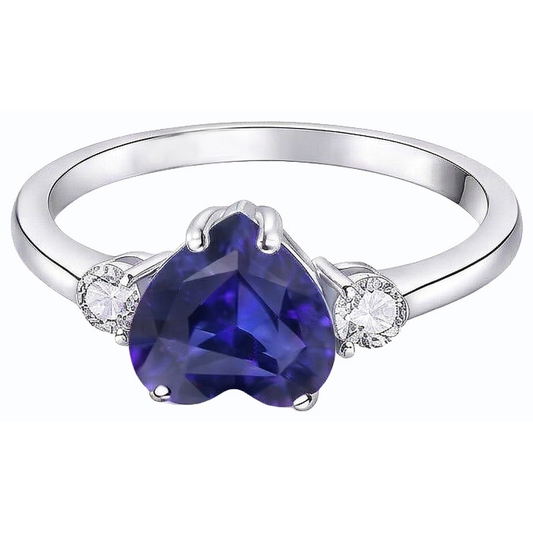 naturel round diamant 2.50carats bague angle de côté
