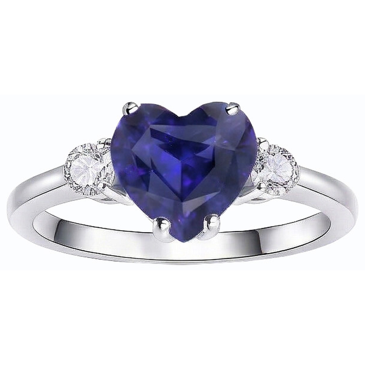 naturel round diamant 2.50carats bague vue de dessus