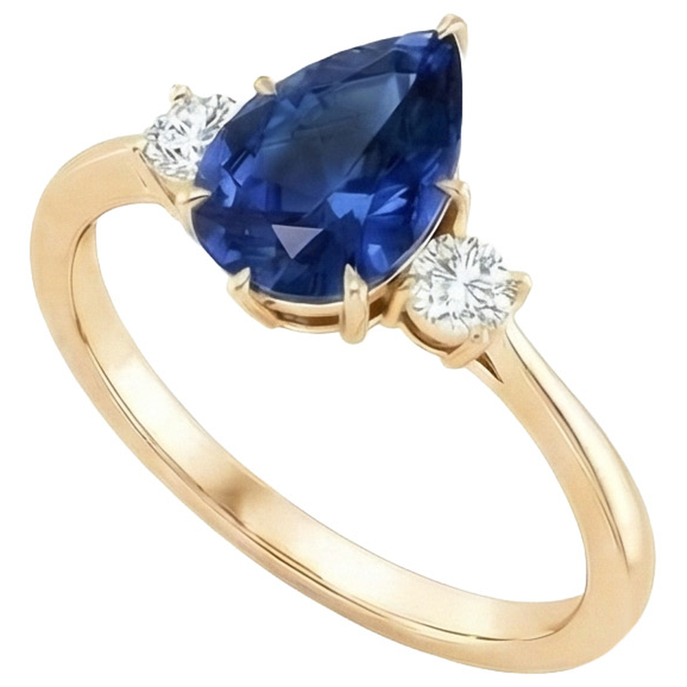 naturel round diamant 6.20carats bague vue de dessus