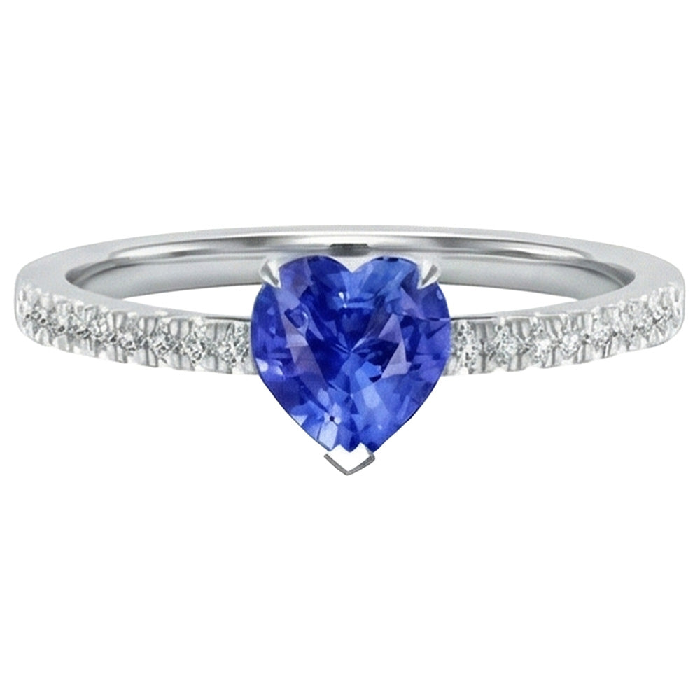 naturel round diamant 2carats bague angle de côté