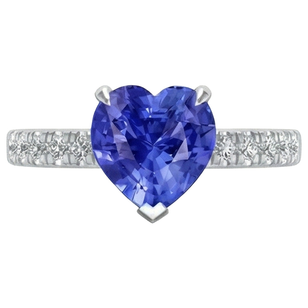 naturel round diamant 2carats bague détail rapproché