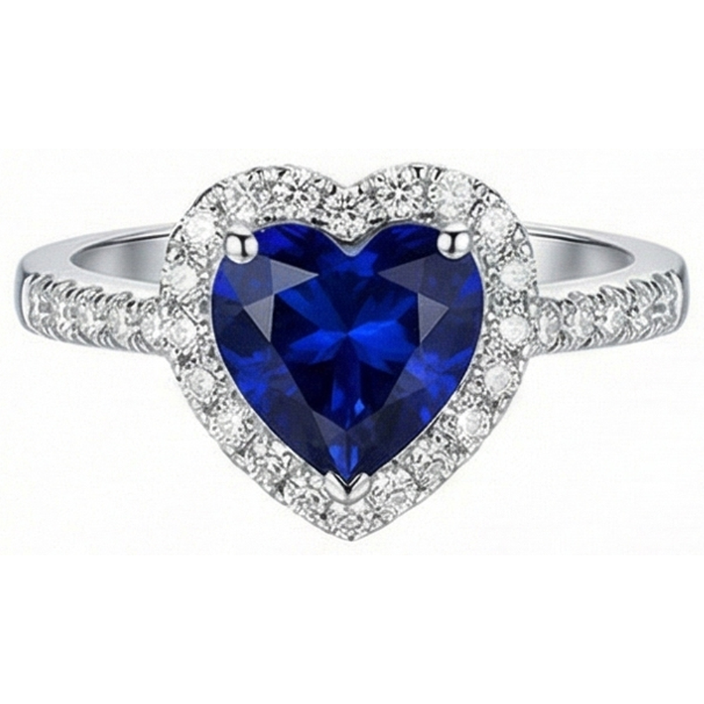 naturel round diamant 4carats bague angle de côté