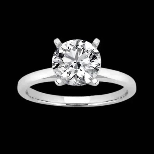 Bague Femme Diamant Naturel Rond 3 Carats
