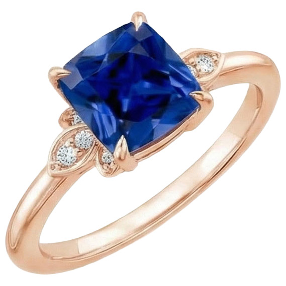 naturel round diamant 2.50carats bague angle de côté