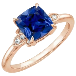 Bague Diamant Naturel 2.50 Carats - Or Rose 14K