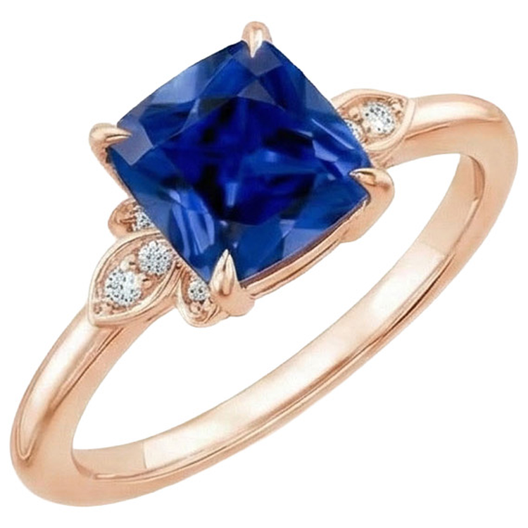 naturel round diamant 2.50carats bague angle de côté