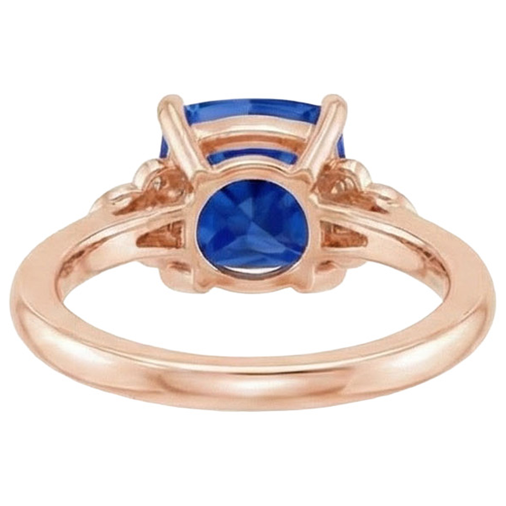 naturel round diamant 2.50carats bague vue de dessus