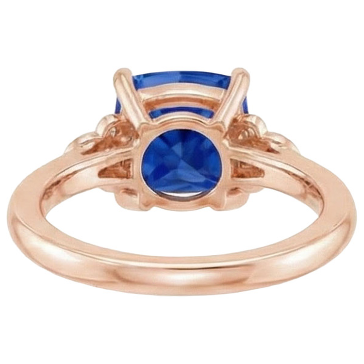 naturel round diamant 2.50carats bague vue de dessus