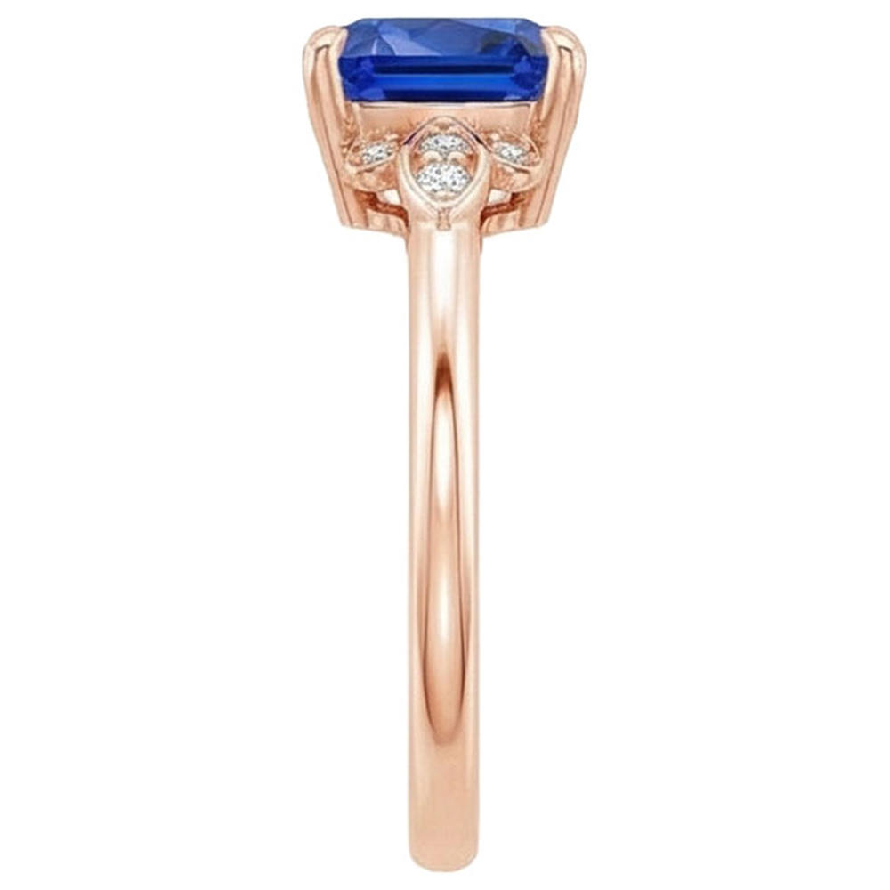 naturel round diamant 2.50carats bague sur blanc