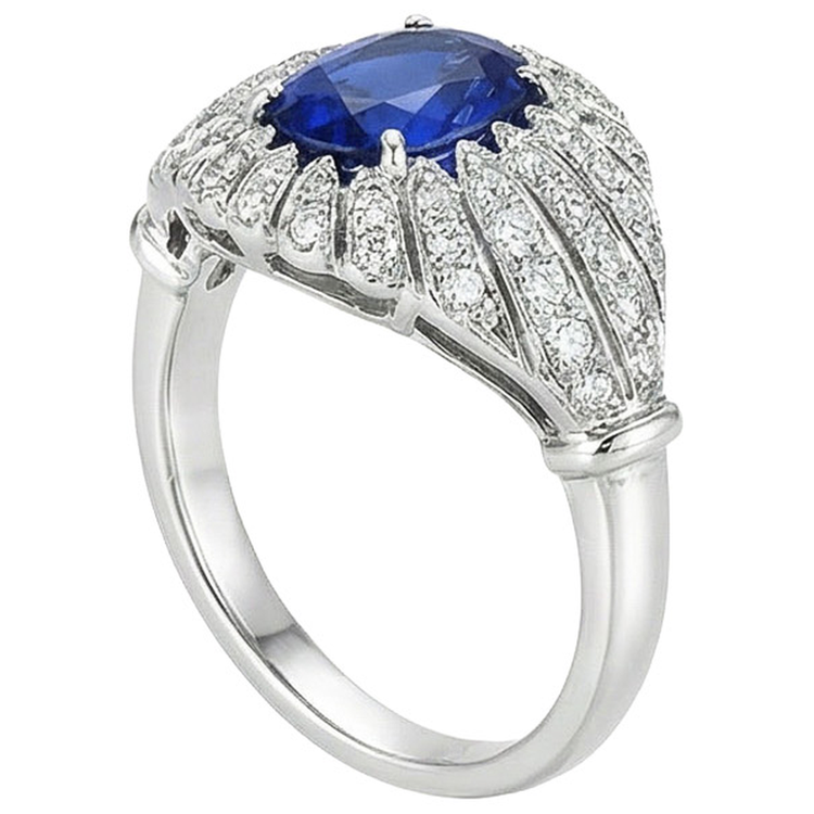 naturel round diamant 8.75carats bague détail rapproché