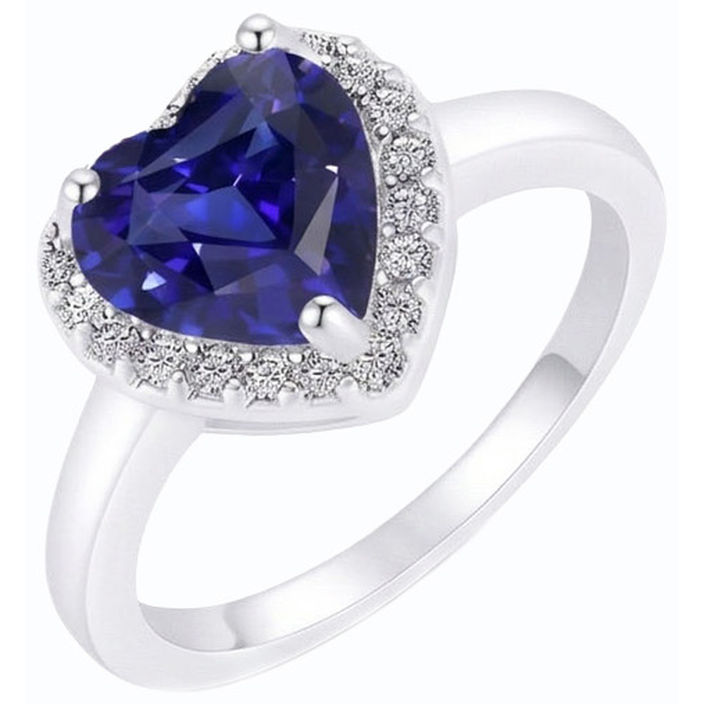 naturel round diamant 3carats bague vue de face