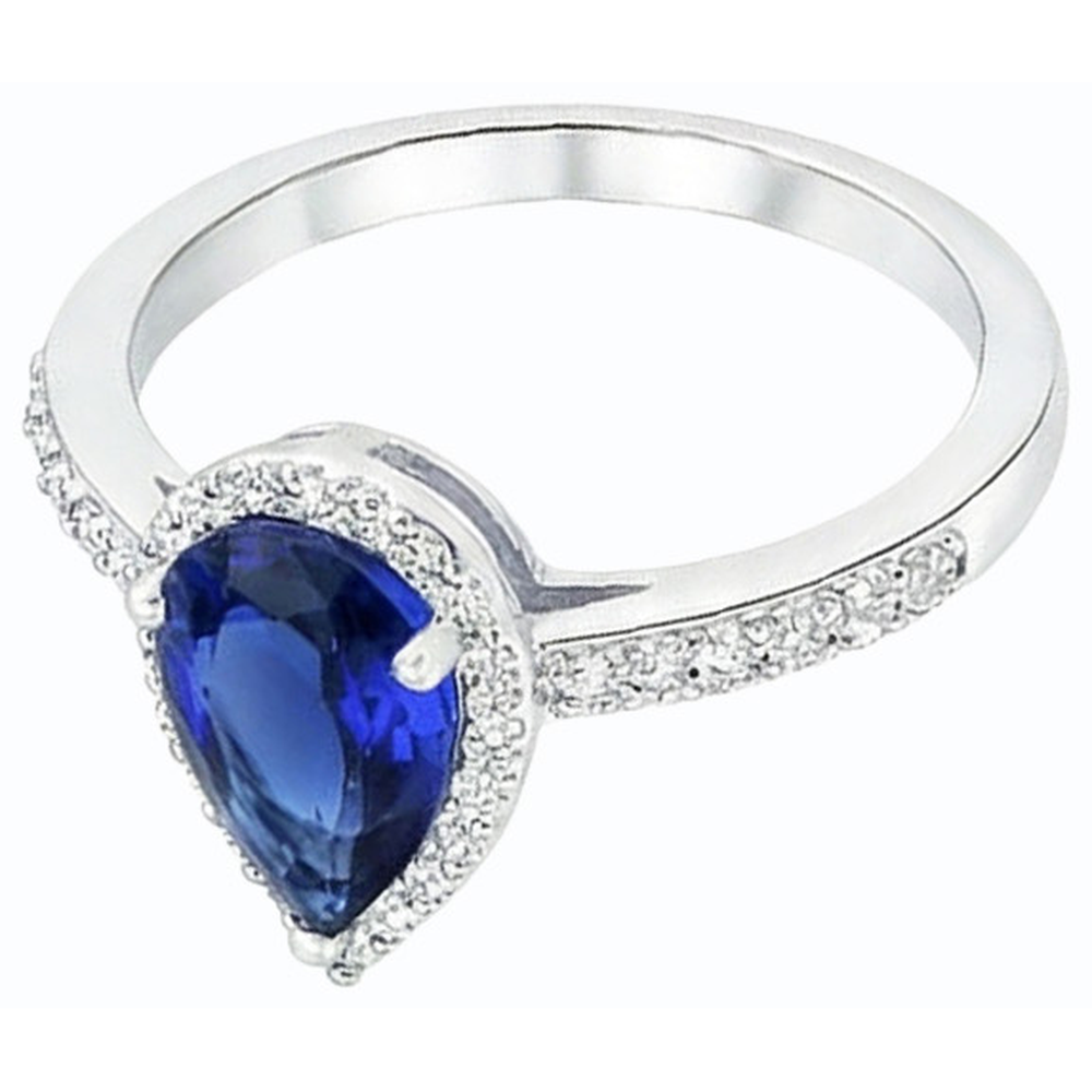 naturel pear diamant 4carats bague détail rapproché