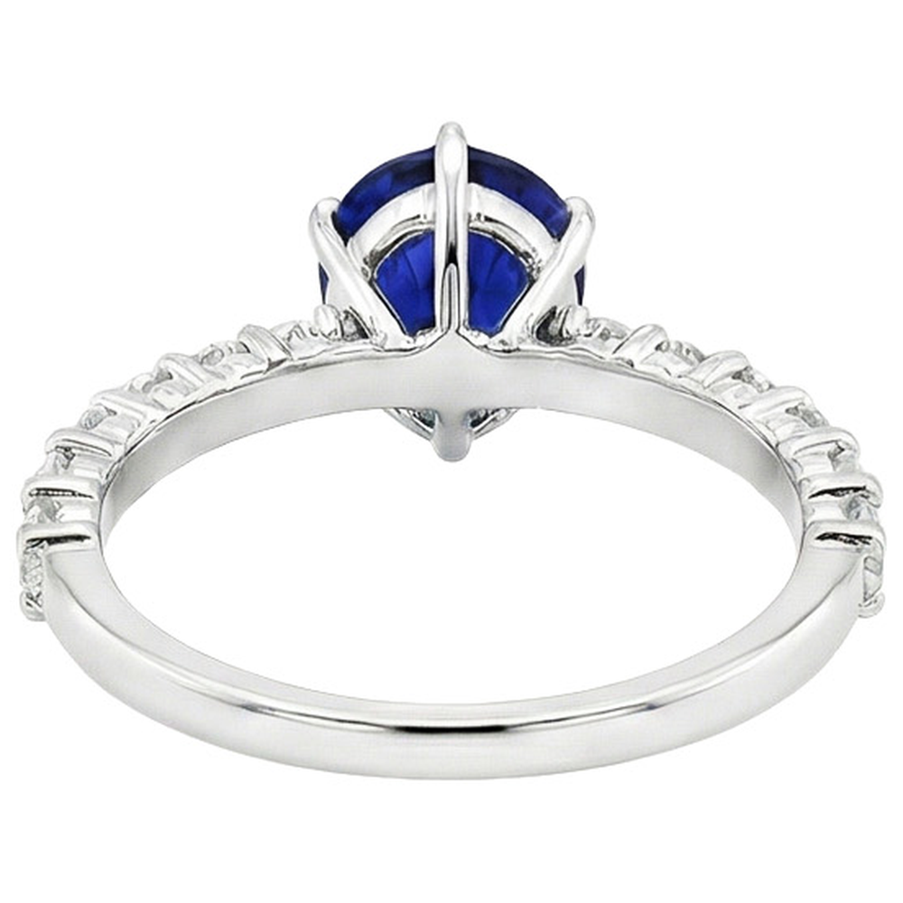 naturel pear diamant 7.25carats bague sur blanc