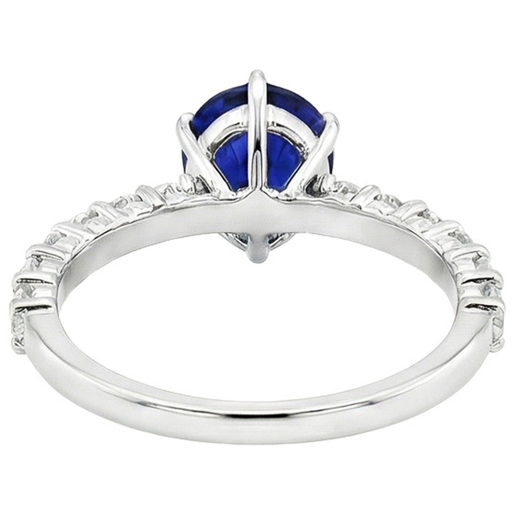 naturel pear diamant 7.25carats bague sur blanc