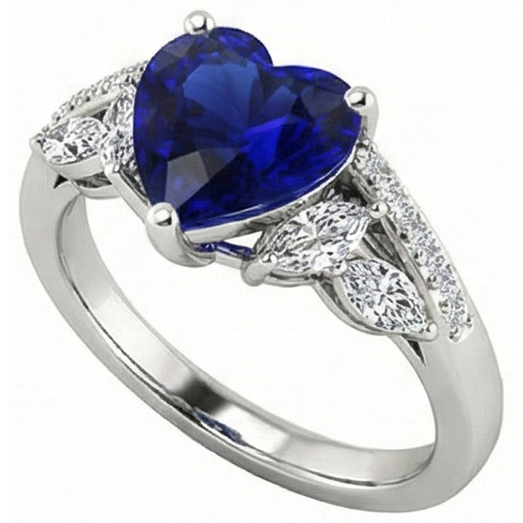 naturel marquise diamant 4carats bague détail rapproché