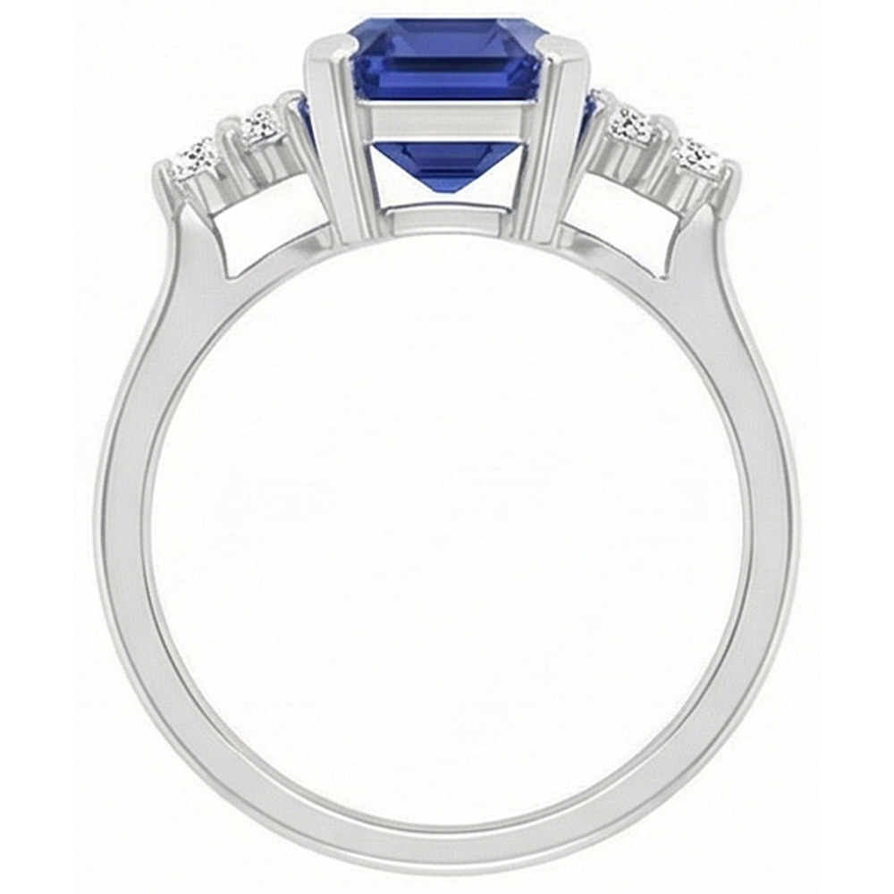 naturel diamant 3carats bague vue de profil